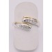 Ring mit 8 Brillanten Diamanten 0,24 ct. in 18 Kt. 750 Gold 54 fein