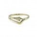 Ring mit 2 Diamanten diamonds 0,02 ct. in 14 Kt. 585 Gold Gr. 57