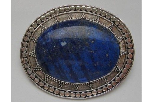 Lapislazulibrosche Brosche mit Lapis Brooch aus in 925 Silber Antik Sterling 