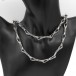 Collier Halskette in 925er Silber Sterling Silver Necklace Länge 99 cm