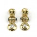 1 Paar Ohrringe Ohrhänger mit Safiren und Brillanten 0,25 ct in 18 Kt. 750 Gold