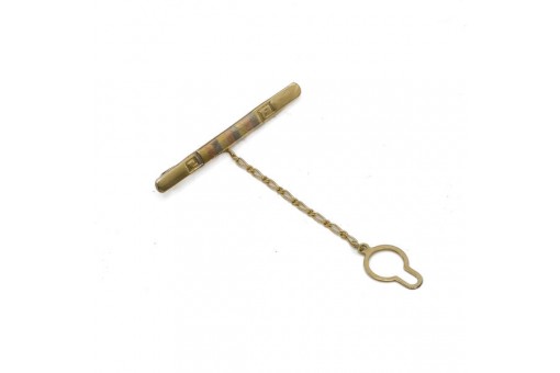 Krawattennadel Krawattenclip in 18 Kt. 750 Gelbgold tie clip