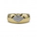 Ring mit Brillanten 0,30 ct Diamant Diamond in 18Kt 750 Gold GR. 54
