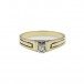 Ring mit Brillantsolitär Diamant 0,06 ct. in 14 Kt. 585 Gold Gr. 59