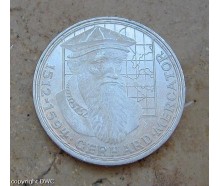 Münze 5 DM BRD 1969 F Mercator " langes R " Jäger 400 625 Silber 8598 