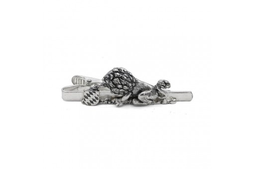 Krawattennadel Krawattenclip in 925 Silber Löwe Bayerisches Wappen tie clip