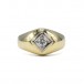 Ring mit Brillantsolitär 0,21 ct. Diamant in 14 Kt. 585 Gold Gr. 58
