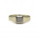 Ring mit Brillantsolitär 0,18 ct. Diamant in 14 Kt. 585 Gold Gr. 56