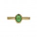 Ring mit kolumbianischem Smaragd Emerald 0,62 ct. in 18 Kt. 750 Gold Gr. 57