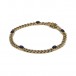 Armband Panzerarmband mit 5 Safiren im Cabochonschliff 14 Kt. 585 Gold 19,5 cm