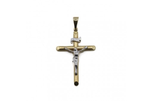 Anhänger Kreuz Kruzifix mit Korpus in 8 Kt. 333 Gold pendant