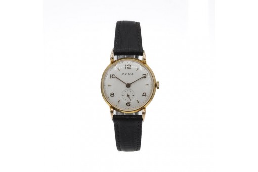 Damen Armbanduhr DOXA Handaufzug in 18 Kt. 750 Gold antik