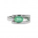 Ring mit kolumbianischem Smaragd Emerald 1,04 ct. in 18 Kt. 750 Gold Gr. 58,5