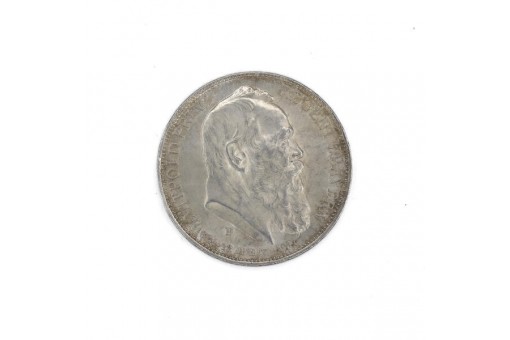 Silbermünze 3 Mark Prinzregent Luitpold von Bayern 1911 D J.49