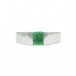 Ring mit kolumbianischem Smaragd Emerald 0,45 ct. in 18 Kt. 750 Gold Gr. 56