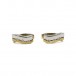 1 Paar Ohrringe Creolen mit Zirkonia in 9 Kt. 375 Gold earrings
