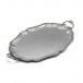 Tablett Silbertablett in 925er Silber Serviertablett Perlrand silver tray