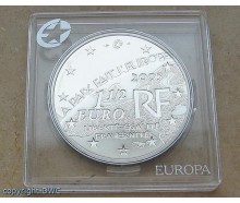 Silbermünze 1 1/2 Euro 2005 Frankreich 60 Jahre Frieden und Freiheit 8. Mai top