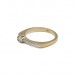 Ring mit Brillantsolitär Diamant 0,20 ct. in 18 Kt. 750 Gold Gr. 50