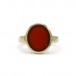 Ring mit Karneolplatte in 8 Kt. 333 Gold Finger Herren Gr. 56