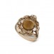 Ring mit Tigerauge in 14 Kt. 585 Gelbgold Gr. 58