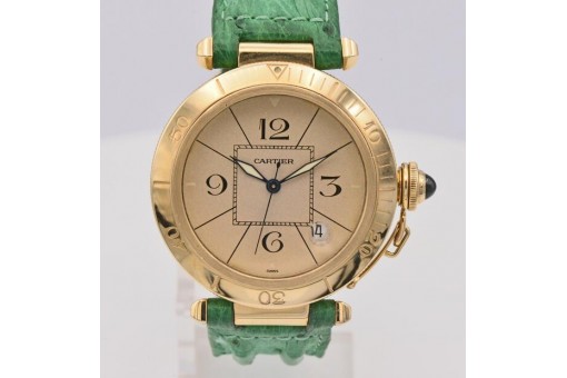 Cartier Pasha 38 mm 18 Kt. Gelbgold Automatic Standard 1993