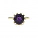 Ring mit Amethyst 2,2 ct. in 14 Kt. 585 Gelbgold Gr. 52