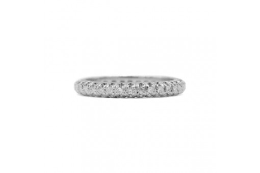 Ring Memory Memoire mit 34 Diamanten 0,34 ct. 18 Kt 750 Gold Gr. 57