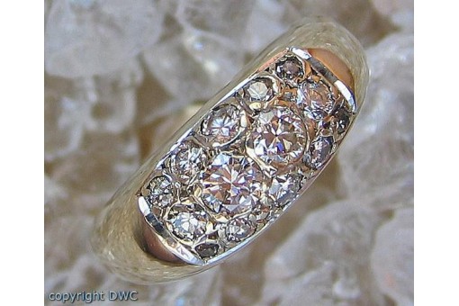 Ring mit Diamant Brillant Brillanten in aus 14 Kt 585 er Gold ringe 52 
