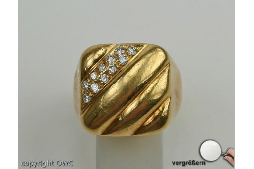 Ringe Brillanten Diamanten Ring aus 18 Kt. 750 er Gold mit Diamant Brillant 49 