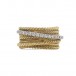 Ring mit 17 Brillanten Diamanten 0,22 ct. in 18 Kt. 750 Gold Gr. 55