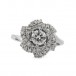 Ring mit 1,2 ct Brillanten in 18 Kt. 750 Weißgold Gr. 53