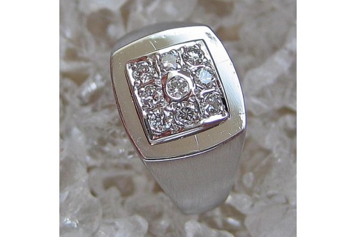 Ring mit Brillanten Diamanten in 14 Kt 585 er Gold Grösse 55 Ringe Edel