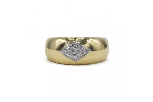 Ring mit Brillanten 0,30 ct Diamant Diamond in 18Kt 750 Gold GR. 54