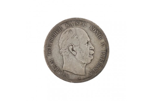 5 Mark Kaiserreich Kaiser Wilhelm I. 1875 A Silber Jägernr. 97
