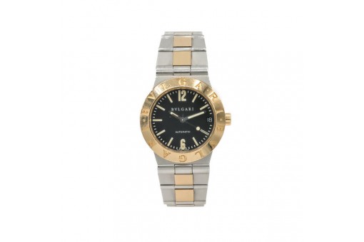 DAU BULGARI Diagono Ref. L 912 Automatic Stahl Gold Box & Papiere