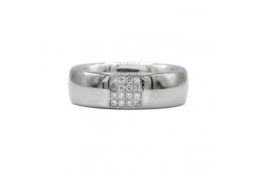 Ring mit Brillanten Diamanten in aus 18 Kt. 750 er Gold Grösse 57 Edel
