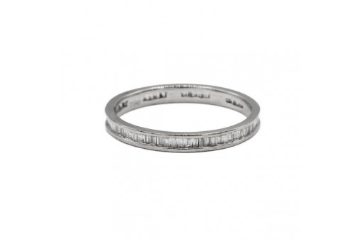 Ring Memory Memoire mit 70 Diamanten 0,50 ct. 18 Kt 750 Gold Gr. 52