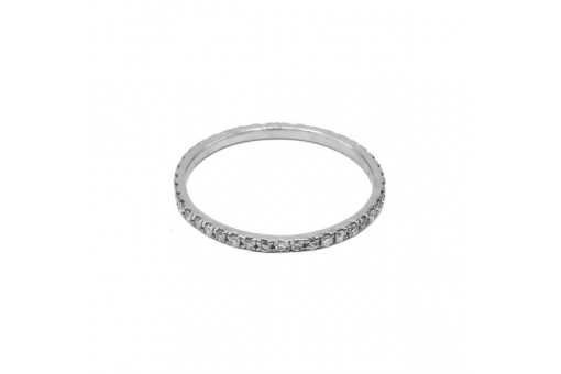 Memory Ring mit 42 Brillanten Diamonds 0,25 ct. in 750 18 kt Gold Gr. 52