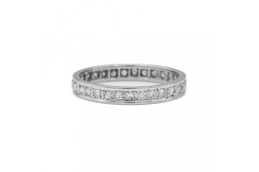 Memory Ring mit 32 Diamanten 0,32 ct. in 585 14 kt. Gold Gr. 53