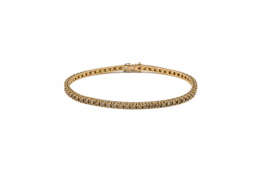 Tennisarmband BURATO mit 65 Brillanten 4,40 ct. on 18 Kt. 750 Gold 20 cm
