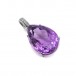 Anhänger Clip CADA mit Amethyst Tropfen und Brillanten in 18 Kt. 750 Gold