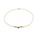 Collier Kette mit Rubin Navetten und Brillanten Diamanten in 750 18kt Gold 
