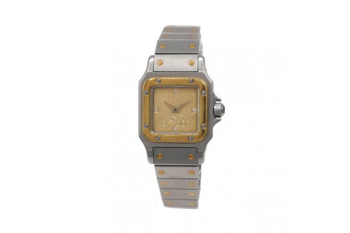 DAU Cartier Santos Ref. 0902 Stahl Gold Automatic 24 mm - O.Box