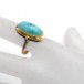 Ring mit Türkis in 333 8kt Gold Türkisstein Damen Antik Gr.54