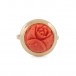 Ring mir Koralle in 585 14 KT Gold Ringe Damen Rose Grösse 55