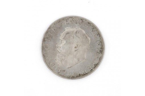 5 Mark Kaiserreich Ludwig III. König von Bayern 1914 Jäger Nr. 53 Sammlerstück