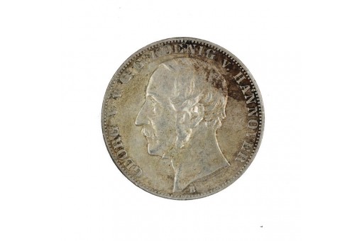 Vereinstaler Georg V. König von Hannover 1866 B Silbermünze J. 96 Sammlerstück