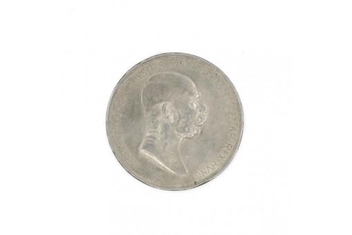5 Kronen Kaiser Franz Joseph von Österreich 1908 Haus Habsburg Sammlerstück