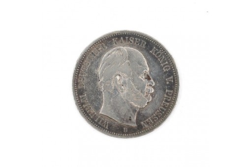 5 Mark Kaiserreich Kaiser Wilhelm I. 1875 B Silber Jäger 97 Sammlerstück